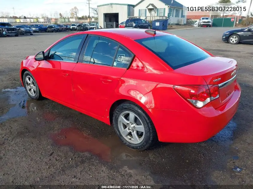 1G1PE5SB3G7228015 2016 Chevrolet Cruze Limited 1Lt Auto