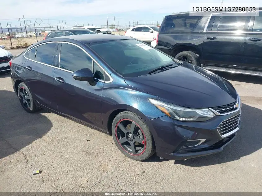 1G1BG5SM1G7280653 2016 Chevrolet Cruze Premier Auto