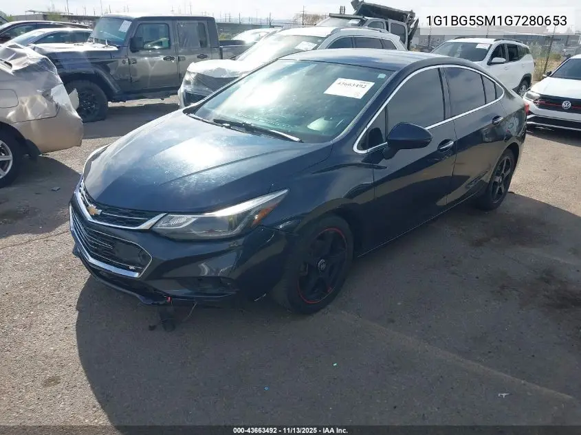 1G1BG5SM1G7280653 2016 Chevrolet Cruze Premier Auto