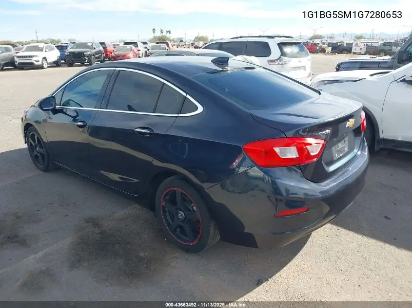1G1BG5SM1G7280653 2016 Chevrolet Cruze Premier Auto