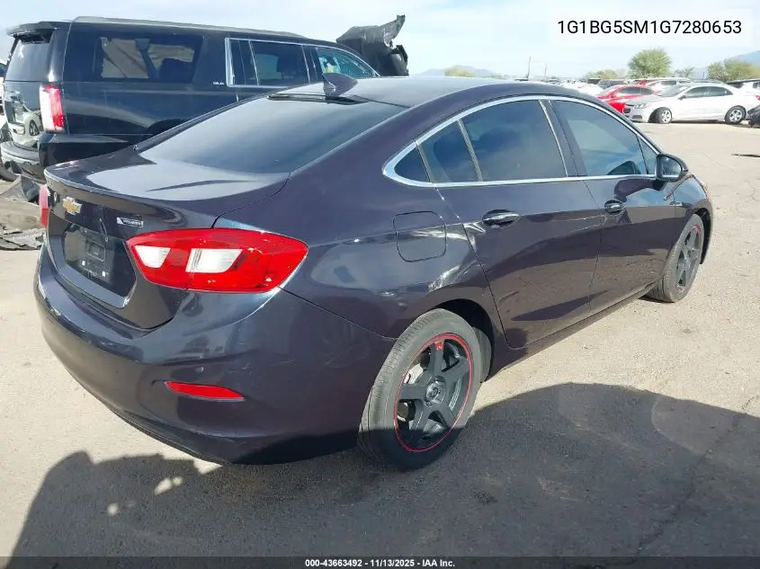 1G1BG5SM1G7280653 2016 Chevrolet Cruze Premier Auto