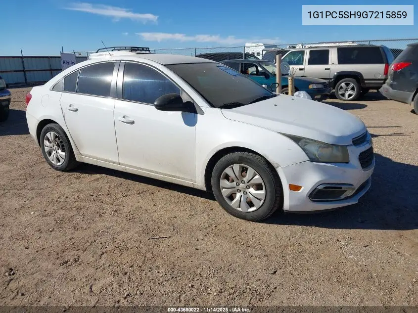 1G1PC5SH9G7215859 2016 Chevrolet Cruze Limited Ls Auto