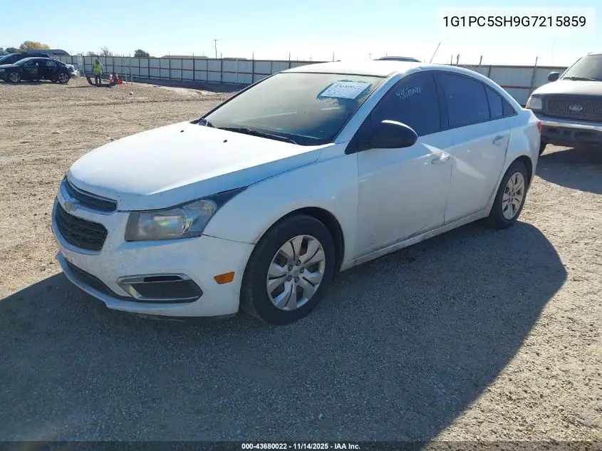 1G1PC5SH9G7215859 2016 Chevrolet Cruze Limited Ls Auto