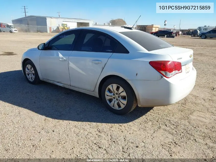1G1PC5SH9G7215859 2016 Chevrolet Cruze Limited Ls Auto