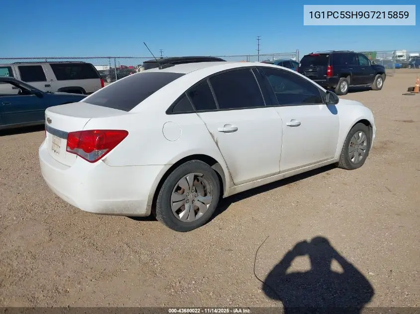 1G1PC5SH9G7215859 2016 Chevrolet Cruze Limited Ls Auto