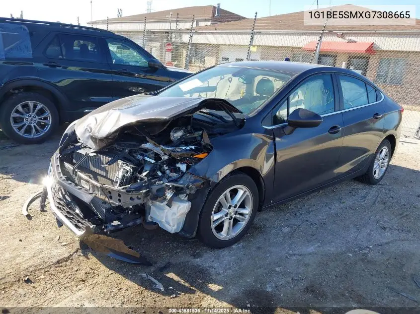 1G1BE5SMXG7308665 2016 Chevrolet Cruze Lt Auto