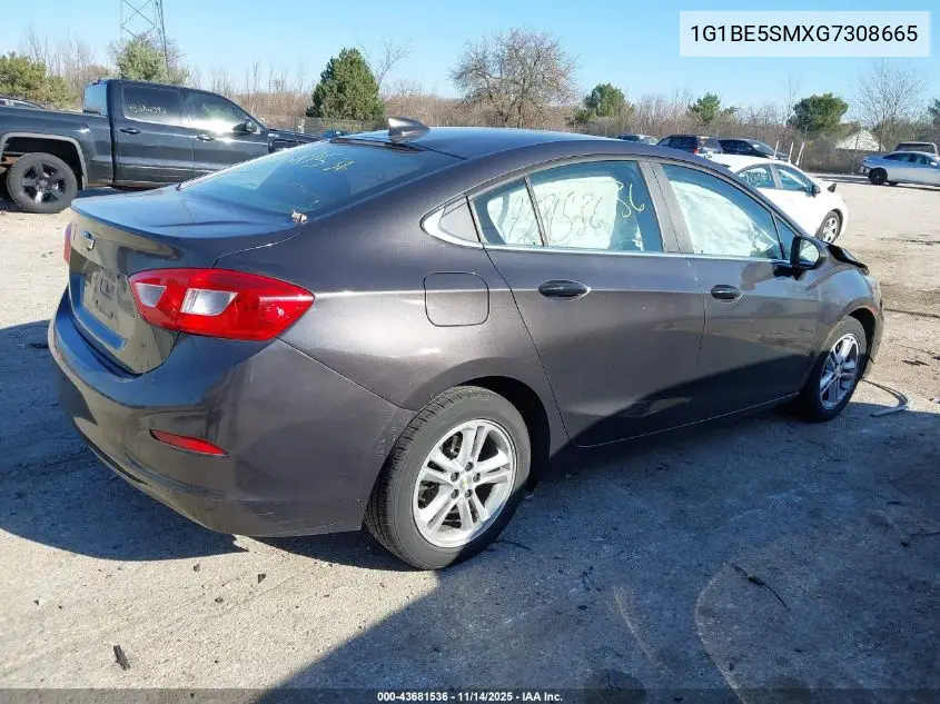1G1BE5SMXG7308665 2016 Chevrolet Cruze Lt Auto