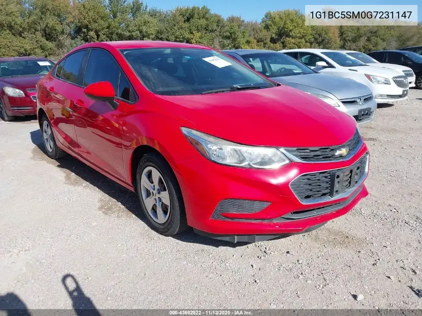 1G1BC5SM0G7231147 2016 Chevrolet Cruze Ls Auto