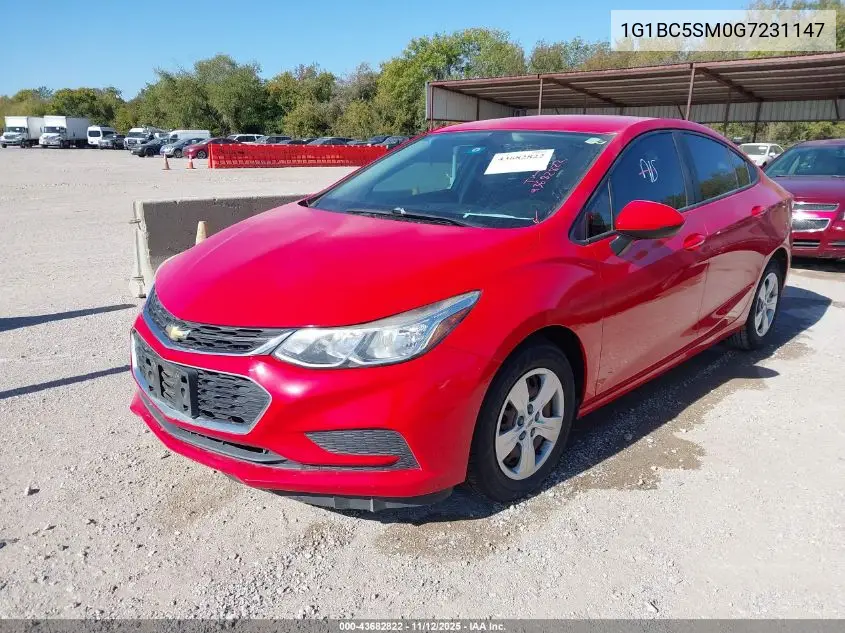1G1BC5SM0G7231147 2016 Chevrolet Cruze Ls Auto