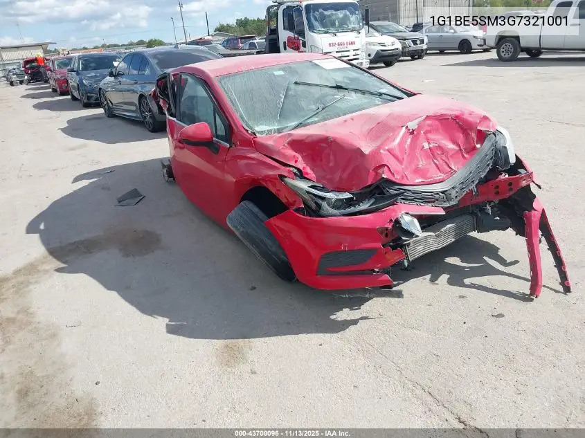 1G1BE5SM3G7321001 2016 Chevrolet Cruze Lt Auto