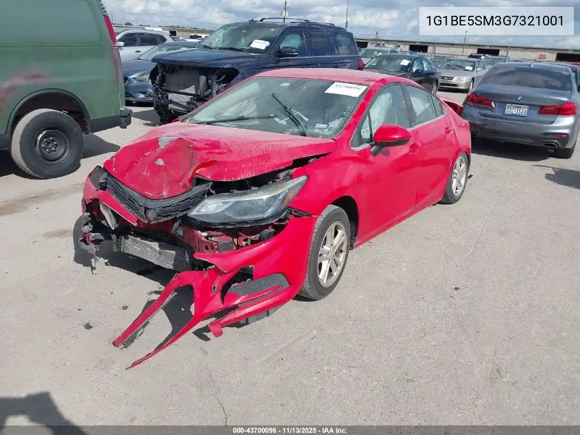 1G1BE5SM3G7321001 2016 Chevrolet Cruze Lt Auto