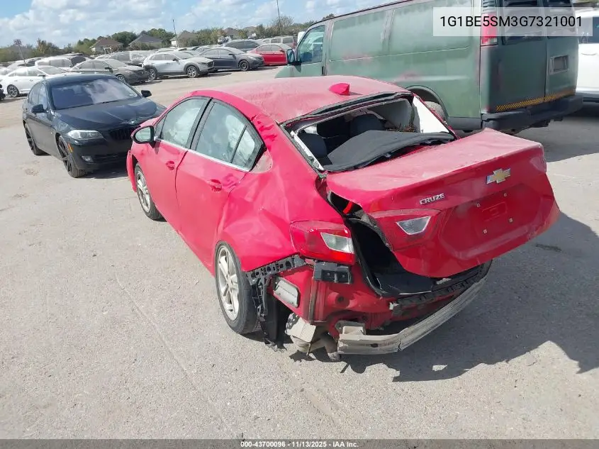 1G1BE5SM3G7321001 2016 Chevrolet Cruze Lt Auto