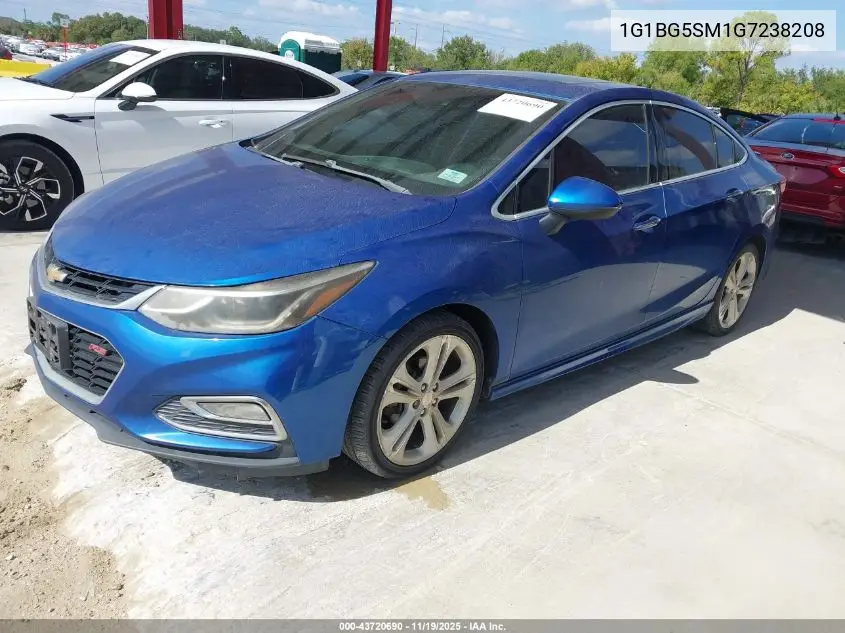 1G1BG5SM1G7238208 2016 Chevrolet Cruze Premier Auto