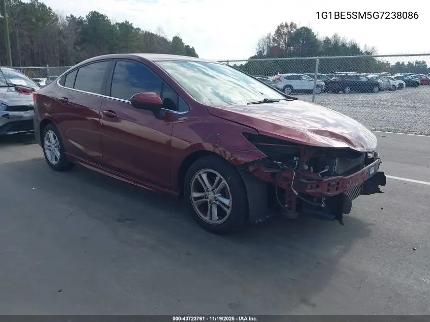 1G1BE5SM5G7238086 2016 Chevrolet Cruze Lt Auto