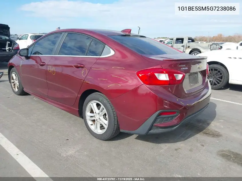 1G1BE5SM5G7238086 2016 Chevrolet Cruze Lt Auto