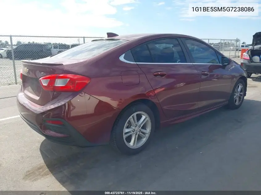 1G1BE5SM5G7238086 2016 Chevrolet Cruze Lt Auto
