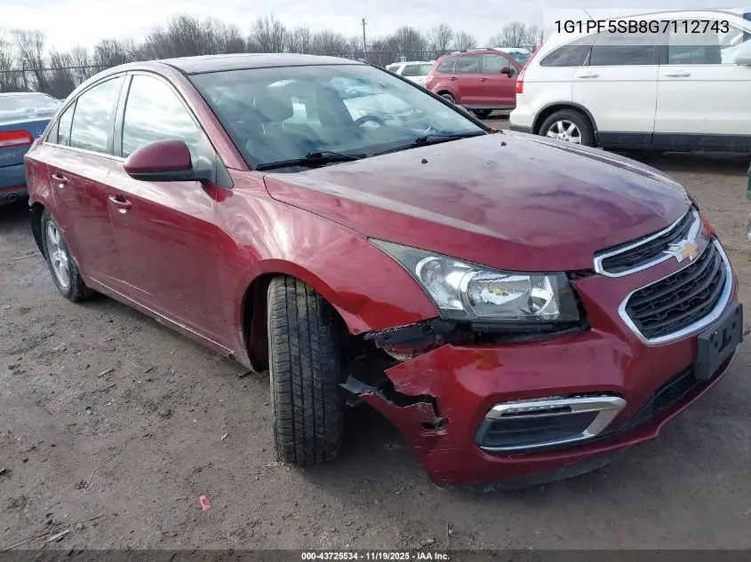 1G1PF5SB8G7112743 2016 Chevrolet Cruze Limited 2Lt Auto