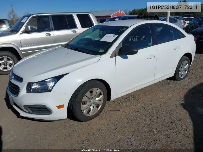 1G1PC5SH8G7172311 2016 Chevrolet Cruze Limited Ls Auto