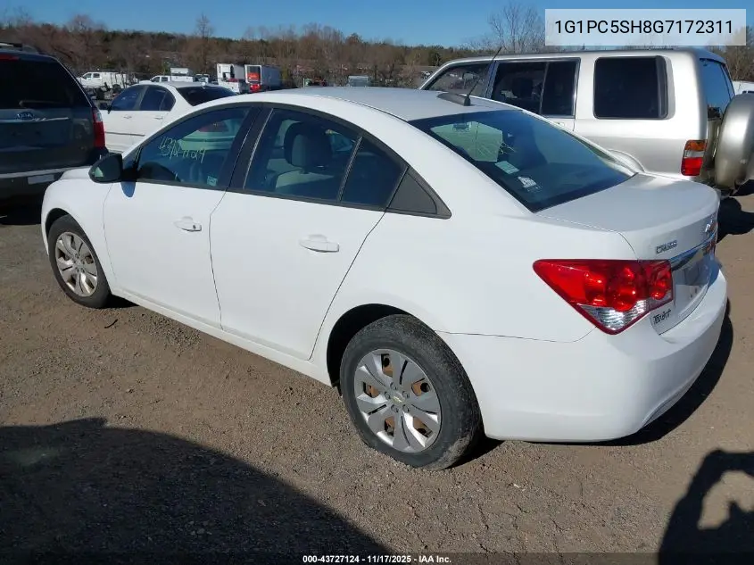 1G1PC5SH8G7172311 2016 Chevrolet Cruze Limited Ls Auto