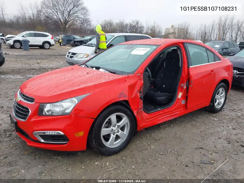1G1PE5SB1G7108231 2016 Chevrolet Cruze Limited 1Lt Auto