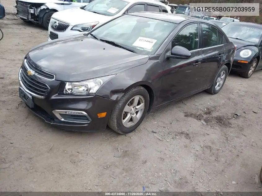 1G1PE5SB0G7203959 2016 Chevrolet Cruze Limited 1Lt Auto