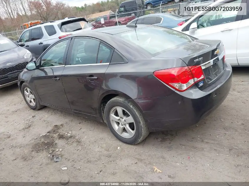 1G1PE5SB0G7203959 2016 Chevrolet Cruze Limited 1Lt Auto
