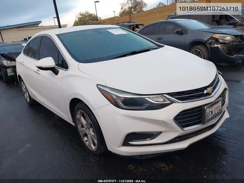 1G1BG5SM1G7263710 2016 Chevrolet Cruze Premier Auto