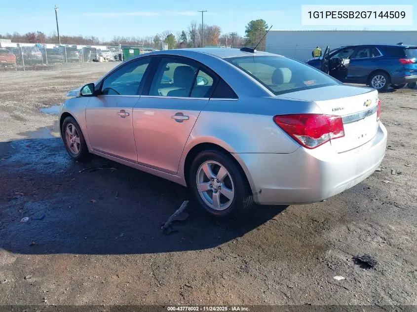 1G1PE5SB2G7144509 2016 Chevrolet Cruze Limited 1Lt Auto