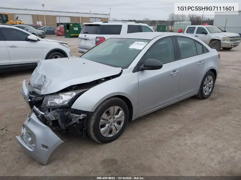 1G1PC5SH9G7111601 2016 Chevrolet Cruze Limited Ls Auto