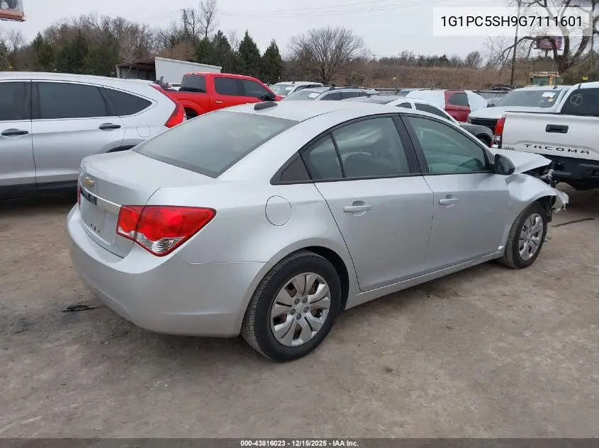 1G1PC5SH9G7111601 2016 Chevrolet Cruze Limited Ls Auto