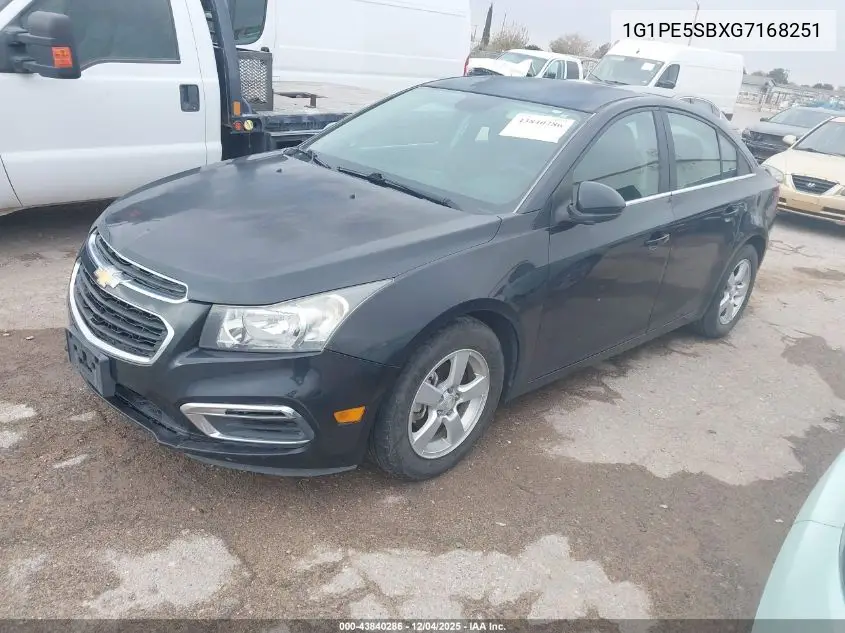 1G1PE5SBXG7168251 2016 Chevrolet Cruze Limited 1Lt Auto
