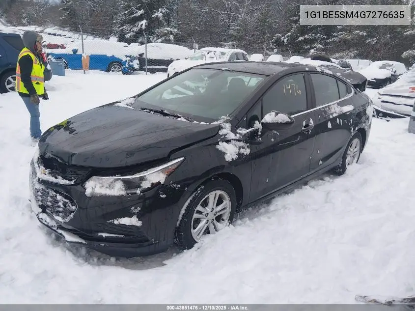 1G1BE5SM4G7276635 2016 Chevrolet Cruze Lt Auto