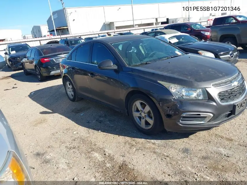 1G1PE5SB1G7201346 2016 Chevrolet Cruze Limited 1Lt Auto