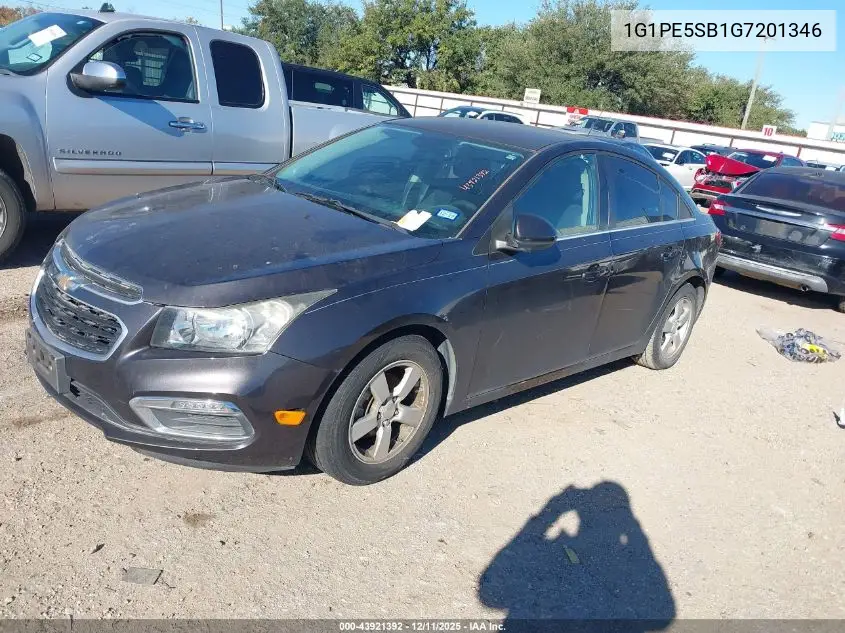 1G1PE5SB1G7201346 2016 Chevrolet Cruze Limited 1Lt Auto