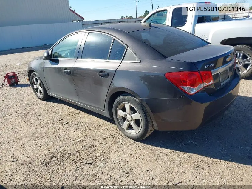 1G1PE5SB1G7201346 2016 Chevrolet Cruze Limited 1Lt Auto