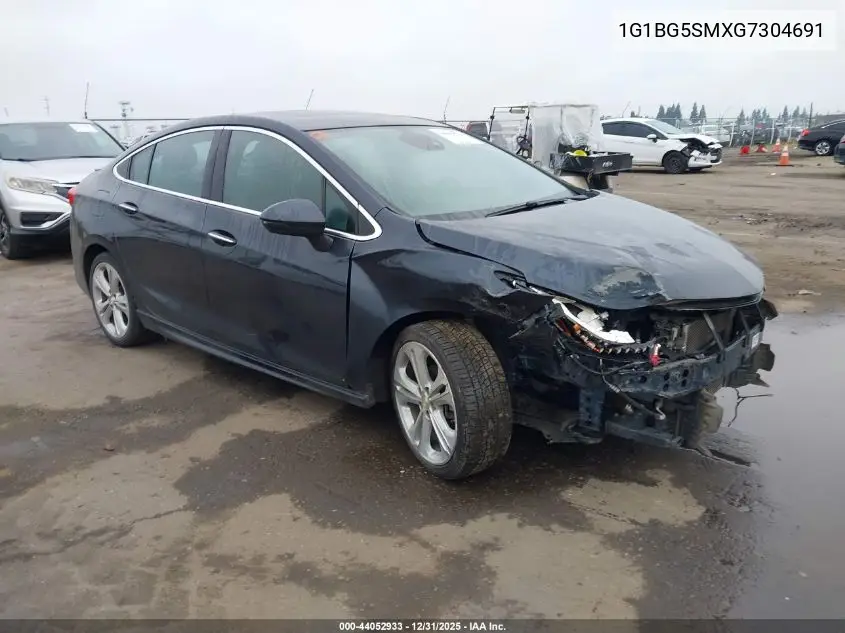 1G1BG5SMXG7304691 2016 Chevrolet Cruze Premier Auto