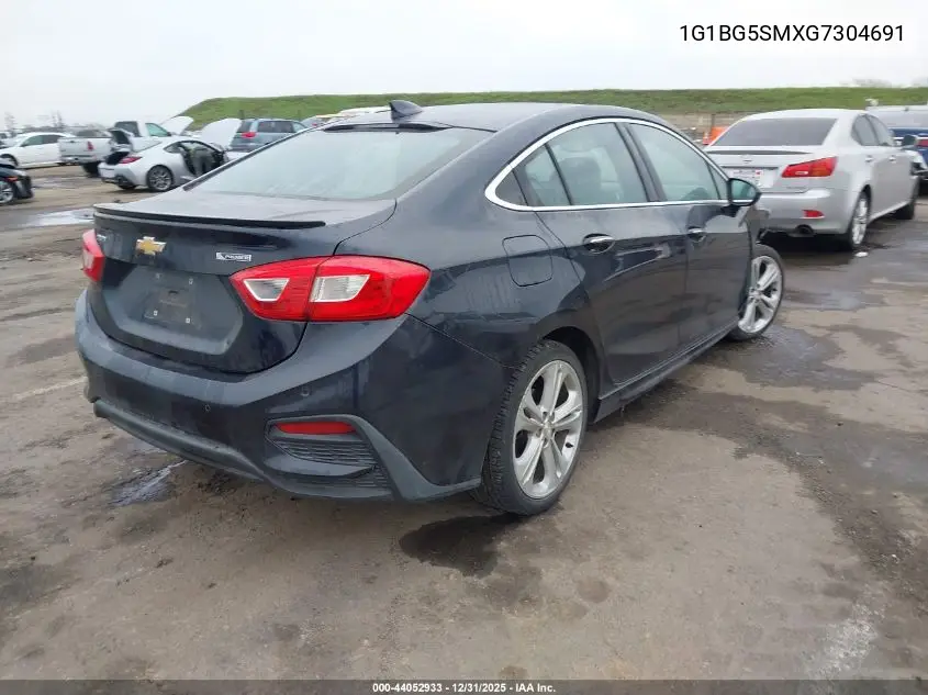 1G1BG5SMXG7304691 2016 Chevrolet Cruze Premier Auto