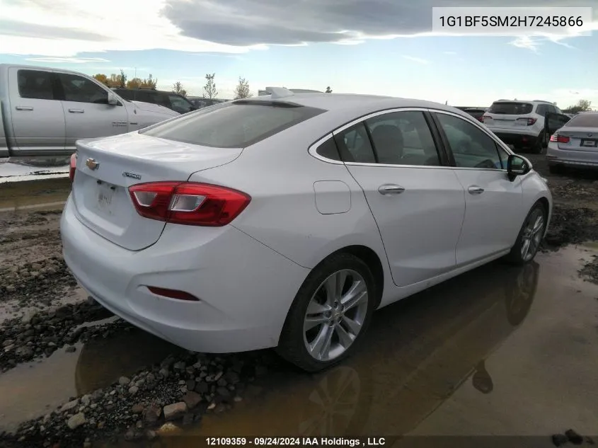 1G1BF5SM2H7245866 2017 Chevrolet Cruze Premier