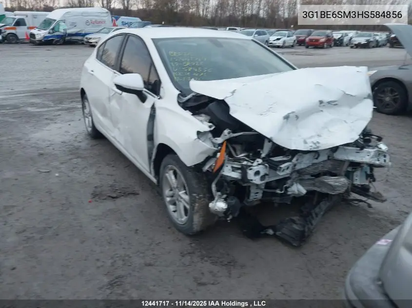3G1BE6SM3HS584856 2017 Chevrolet Cruze Lt