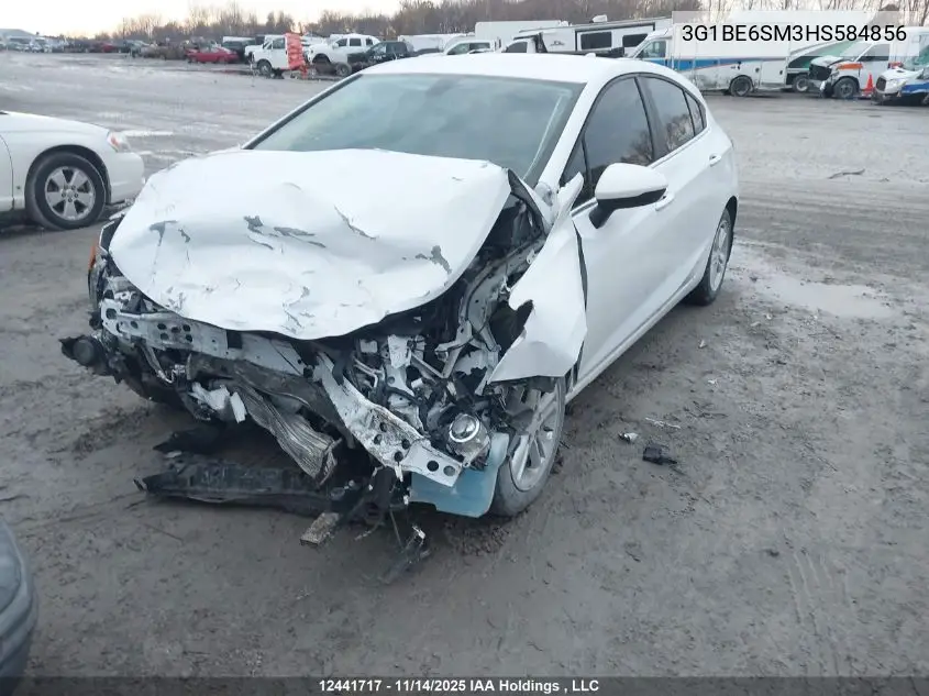 3G1BE6SM3HS584856 2017 Chevrolet Cruze Lt