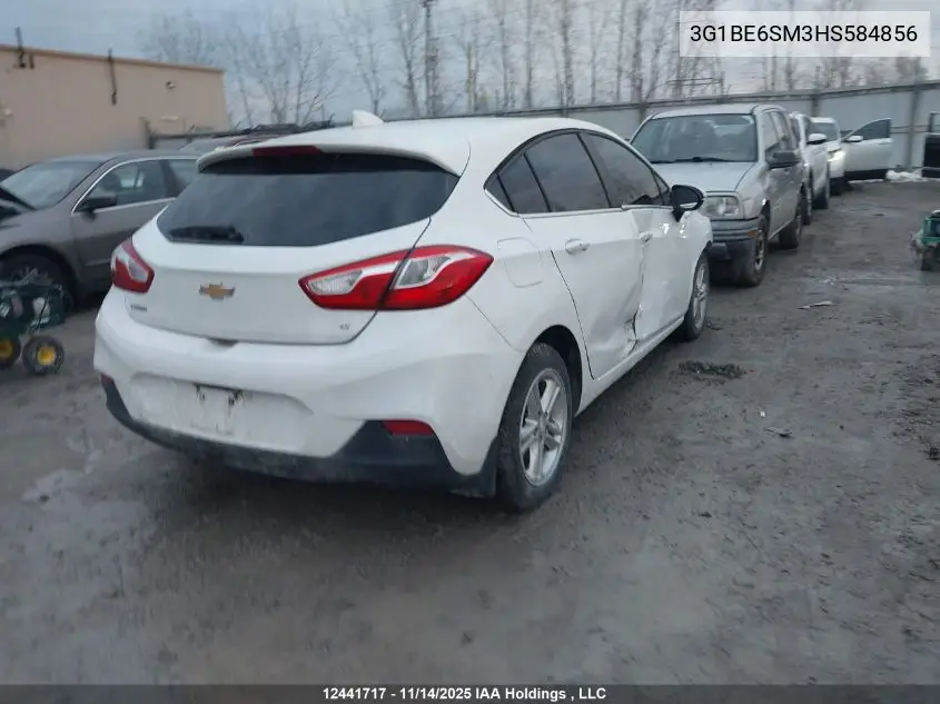 3G1BE6SM3HS584856 2017 Chevrolet Cruze Lt