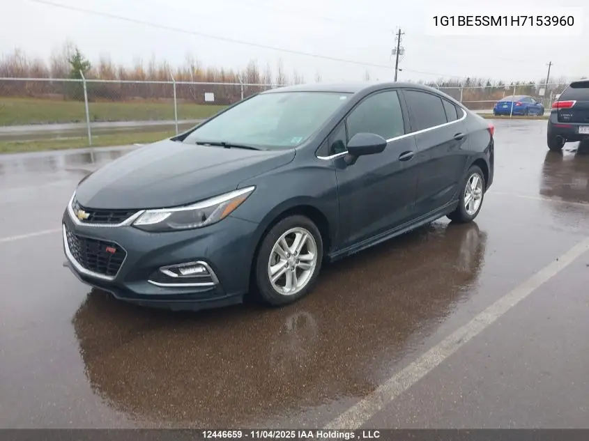 1G1BE5SM1H7153960 2017 Chevrolet Cruze Lt Auto