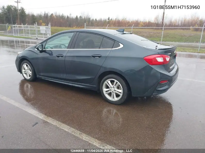 1G1BE5SM1H7153960 2017 Chevrolet Cruze Lt Auto
