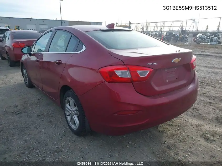 3G1BE5SM9HS513512 2017 Chevrolet Cruze Lt Auto