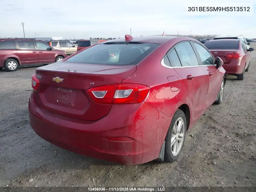 3G1BE5SM9HS513512 2017 Chevrolet Cruze Lt Auto