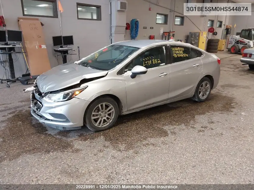3G1BE5SM0HS544874 2017 Chevrolet Cruze Lt Turbo