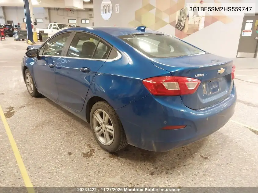 3G1BE5SM2HS559747 2017 Chevrolet Cruze Lt Turbo