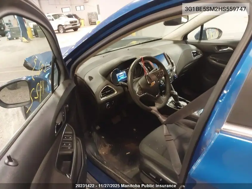 3G1BE5SM2HS559747 2017 Chevrolet Cruze Lt Turbo