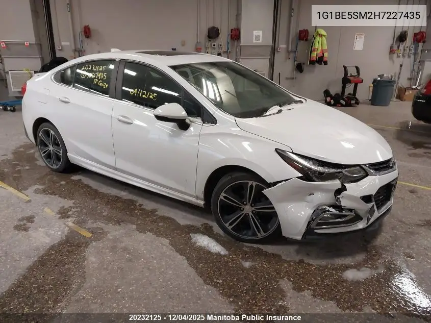 1G1BE5SM2H7227435 2017 Chevrolet Cruze Lt Turbo