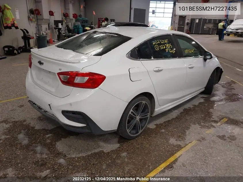 1G1BE5SM2H7227435 2017 Chevrolet Cruze Lt Turbo